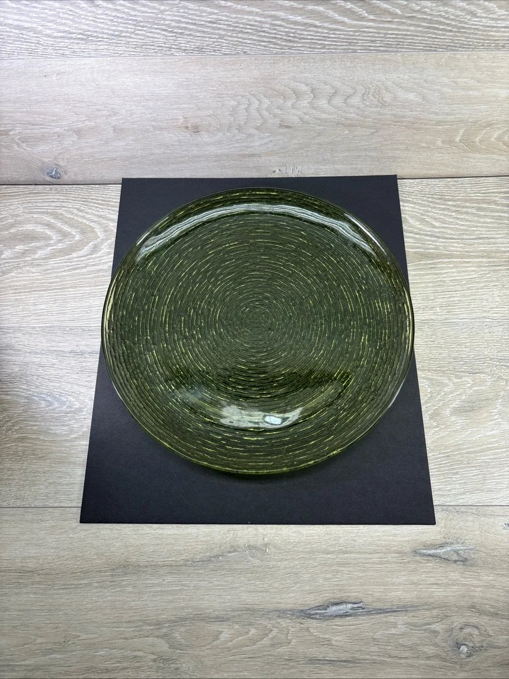 Vintage Anchor Hocking Avocado Soreno Green MCM Large Round  14